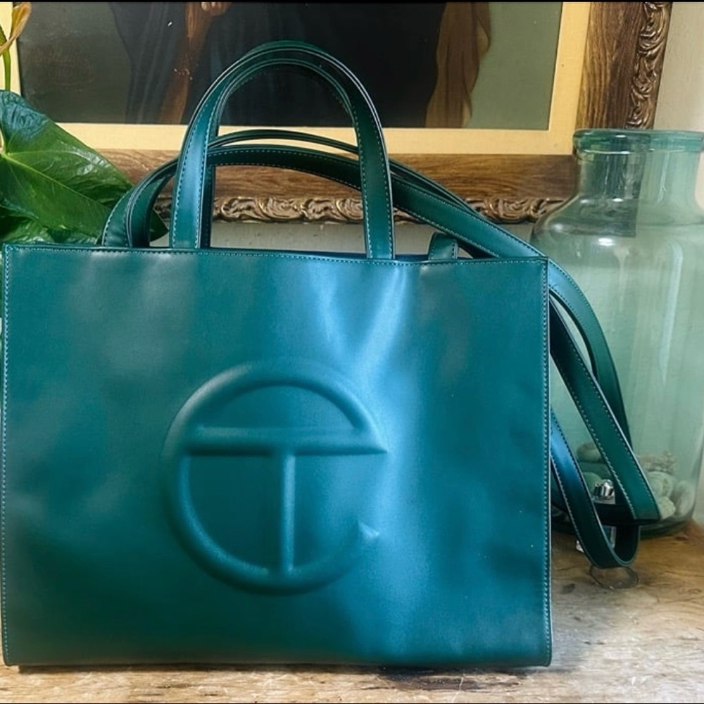 Telfar Dark Green Tote Bag (LIKE-NEW)